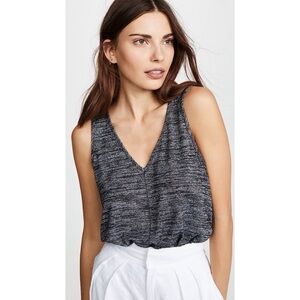 Rag & Bone Hudson Heathered Gray V-Neck Tank Top